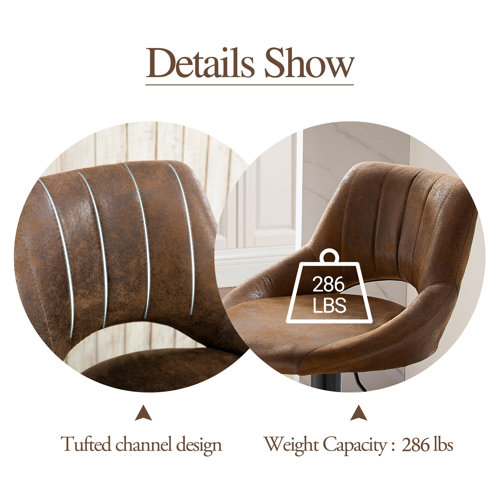 Foundry Select Newville Swivel Adjustable Height Stool & Reviews Wayfair